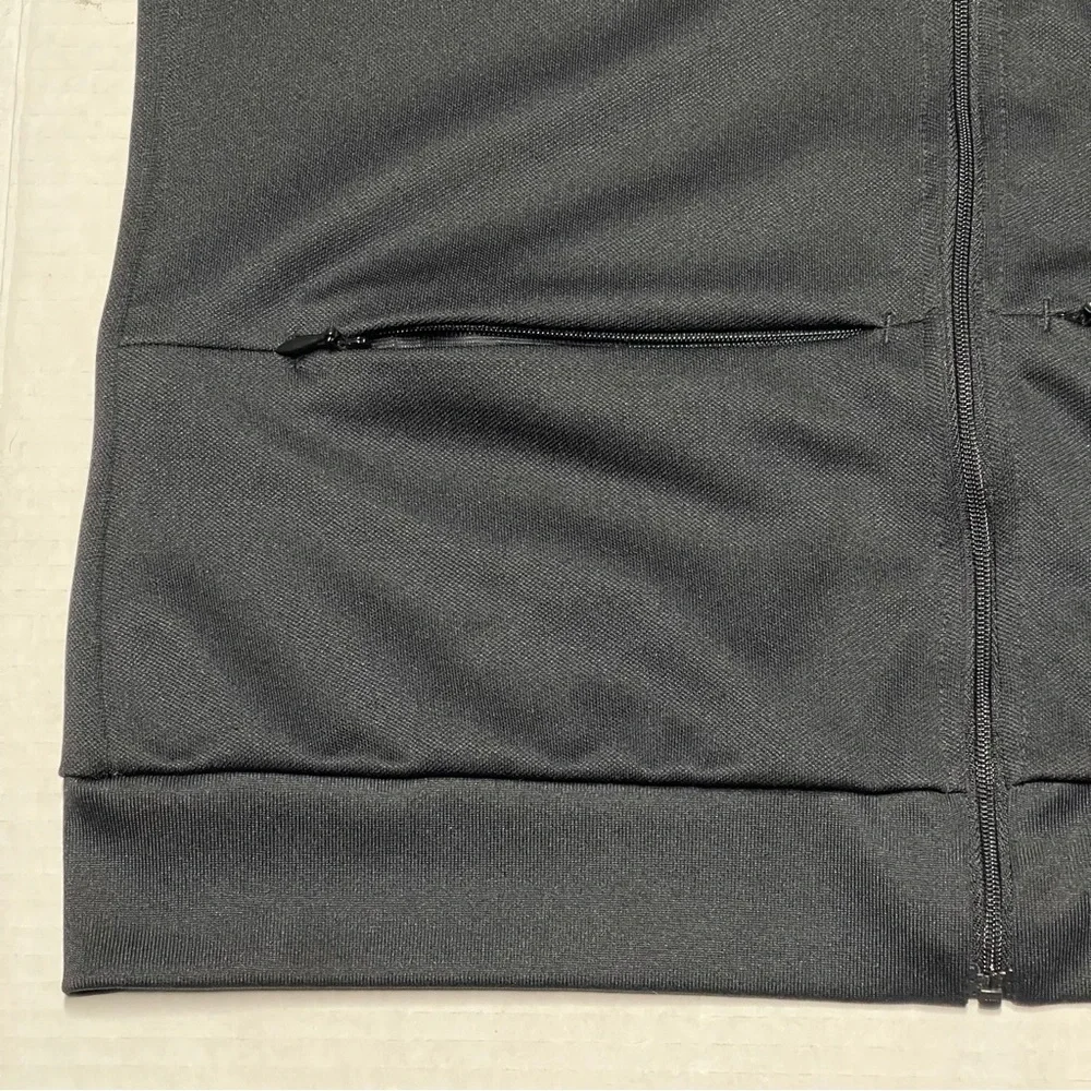 Adidas Women’s Sereno Track Jacket Size Small Black Camo Sleeve Striped Full Zip - Picture 8 of 13